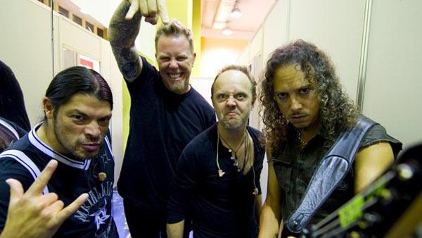 Metallica band members are seen in this photo posted on the bands Facebook page on Jan. 18, 2011. The group will perform a Big 4 show with Anthrax, Megadeth and Slater on April 23, 2011 at the Empire Polo Field in Indio, California. - Provided courtesy of facebook.com/Metallica Metallica band members are seen in this photo posted on the bands Facebook page on Jan. 18, 2011. The group will perform a Big 4 show with Anthrax, Megadeth and Slater on April 23, 2011 at the Empire Polo Field in Indio, California. - Provided courtesy of facebook.com/Metallica