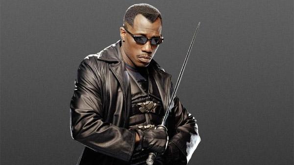 Wesley Snipes appears in a promotional photo for 'Blade: Trinity'.