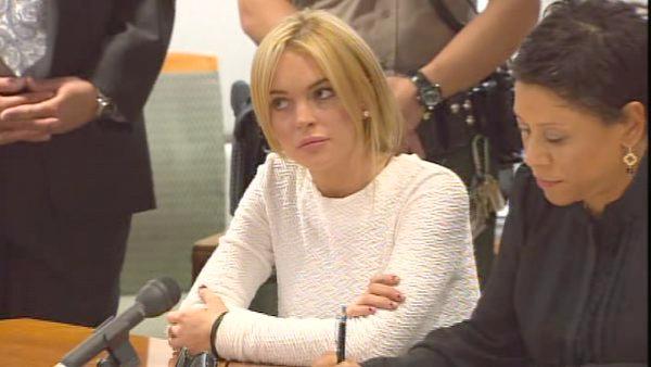 Lindsay Lohan is appears at a Los Angeles courthouse Wednesday, Feb. 9, 2011.