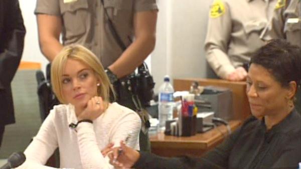 Lindsay Lohan is appears at a Los Angeles courthouse Wednesday, Feb. 9, 2011.