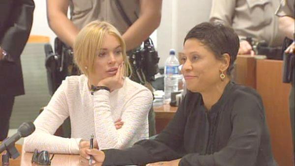 Lindsay Lohan is appears at a Los Angeles courthouse Wednesday, Feb. 9, 2011.