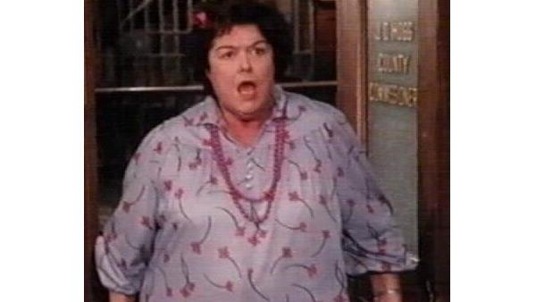 Peggy Rea as Lulu Hogg in a still from 'Dukes of Hazzard.'