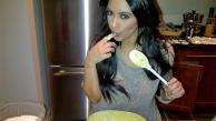 On Jan. 22, 2011, Kim Kardashian posted this Twitpic, with the caption, Baking some cupcakes with @GlamSquadBTS yummy!!!! - Provided courtesy of @KimKardashian via Twitpic