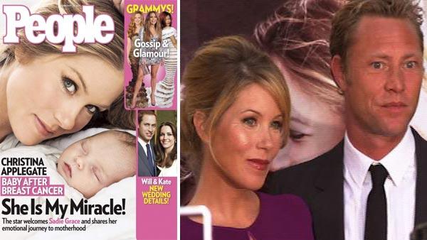 (Pictured: Christina Applegate and Sadie on the cover of People magazine in February 2011. / Christina Applegate and fiance Martyn Lenoble appear at the red carpet premiere for Going The Distance on Aug. 23, 2010.) - Provided courtesy of OTRC / People (Pictured: Christina Applegate and Sadie on the cover of People magazine in February 2011. / Christina Applegate and fiance Martyn Lenoble appear at the red carpet premiere for Going The Distance on Aug. 23, 2010.) - Provided courtesy of OTRC / People