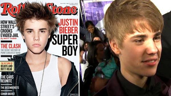 Justin Bieber appears on the cover of Rolling Stone in February 2011 / Justin Bieber talks to OnTheRedCarpet.com at the premiere of Never Say Never on Feb. 8, 2011. - Provided courtesy of OTRC / Rolling Stone Justin Bieber appears on the cover of Rolling Stone in February 2011 / Justin Bieber talks to OnTheRedCarpet.com at the premiere of Never Say Never on Feb. 8, 2011. - Provided courtesy of OTRC / Rolling Stone