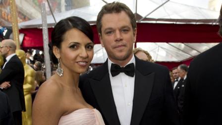 Luciana Barroso and Matt Damon, Academy Award nominee for Best Supporting Actor for his performance in Invictus, arrive at the 82nd Annual Academy Awards at the Kodak Theatre in Hollywood, CA, on Sunday, March 7, 2010.