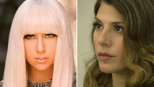 Lady Gaga in a promotional photo from her official website/Marisa Tomei in a still from her 2010 film, The Lincoln Lawyer. - Provided courtesy of Photo courtesy of ladygaga.com/Lionsgate Inc./Saeed Adyani Lady Gaga in a promotional photo from her official website/Marisa Tomei in a still from her 2010 film, The Lincoln Lawyer. - Provided courtesy of Photo courtesy of ladygaga.com/Lionsgate Inc./Saeed Adyani
