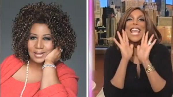 Aretha Franklin and Wendy Williams in a still from The Wendy Williams Show on February 21. - Provided courtesy of Photo courtesy of YouTube Aretha Franklin and Wendy Williams in a still from The Wendy Williams Show on February 21. - Provided courtesy of Photo courtesy of YouTube