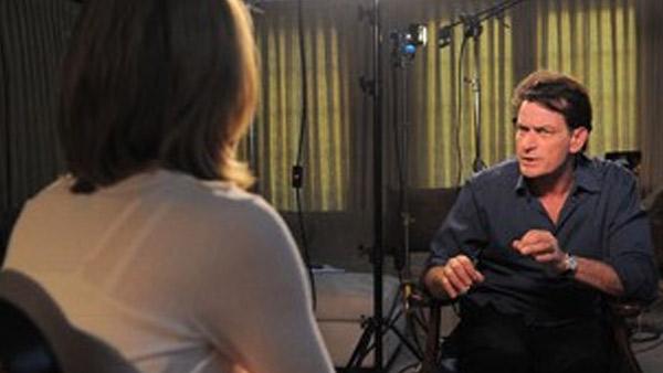 Charlie Sheen sits down for an interview with ABC News Andrea Canning for a Special Edition of 20/20 to air on March 1st. - Provided courtesy of KABC Charlie Sheen sits down for an interview with ABC News Andrea Canning for a Special Edition of 20/20 to air on March 1st. - Provided courtesy of KABC