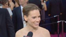 OTRC talks with Hilary Swank about being a presenter at the 2011 Academy Awards. - Provided courtesy of KABC