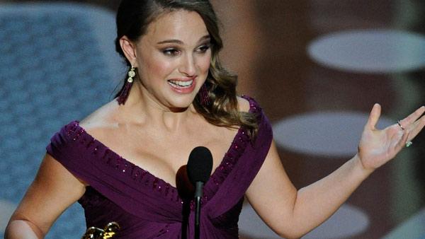 Natalie Portman accepts the Oscar for best performance by an actress in a leading role for Black Swan at the 83rd Academy Awards on Sunday, Feb. 27, 2011, in the Hollywood section of Los Angeles. - Provided courtesy of AP / AP Photo/Mark J. Terrill Natalie Portman accepts the Oscar for best performance by an actress in a leading role for Black Swan at the 83rd Academy Awards on Sunday, Feb. 27, 2011, in the Hollywood section of Los Angeles. - Provided courtesy of AP / AP Photo/Mark J. Terrill
