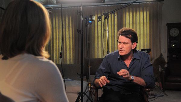 Charlie Sheen sits down for an interview with ABC News Andrea Canning for a Special Edition of 20/20 to air on March 1st. - Provided courtesy of ABC Charlie Sheen sits down for an interview with ABC News Andrea Canning for a Special Edition of 20/20 to air on March 1st. - Provided courtesy of ABC