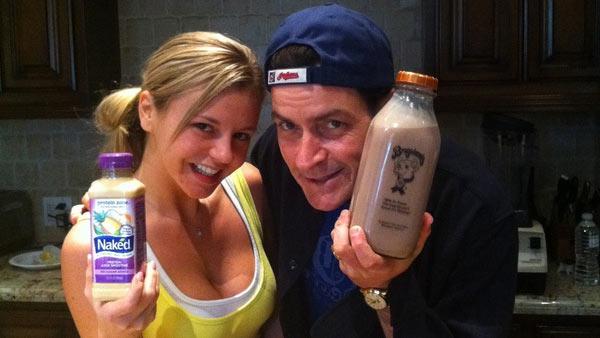 Charlie Sheen and Bree Olson in a twitter photo posted on his official page from March 1, 2011. - Provided courtesy of Twitter.com/charliesheen Charlie Sheen and Bree Olson in a twitter photo posted on his official page from March 1, 2011. - Provided courtesy of Twitter.com/charliesheen