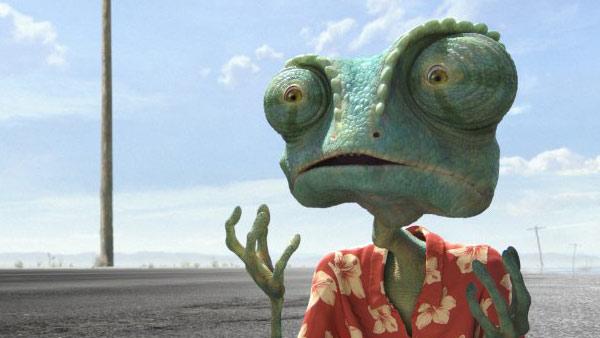 johnny depp 2011 movies. Rango, voiced by Johnny Depp,