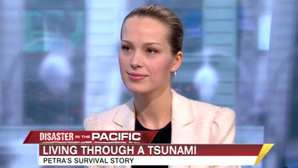 Petra Nemcova appears on 'Good Morning America' on March 14, 2011.