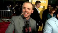 Simon Pegg tells OnTheRedCarpet.com that Paul is like ETs dirty brother at the Hollywood premiere of Paul. - Provided courtesy of OTRC