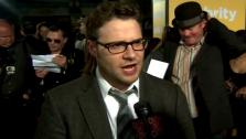Seth Rogen talks to OnTheRedCarpet.com about his characters drug habit at the premiere of Paul, which opens on March 11, 2011. - Provided courtesy of OTRC