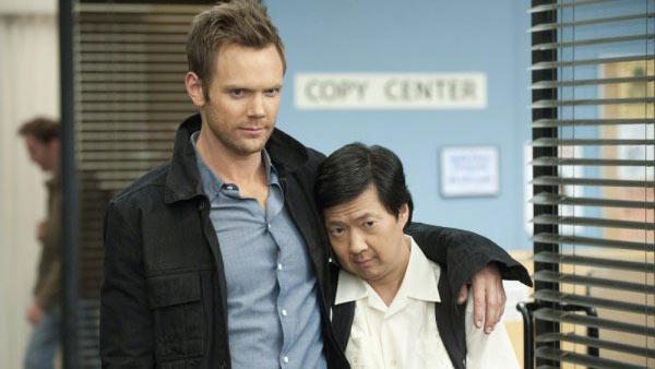 Joel McHale and Ken Jeong appear in a still from NBCs Community. - Provided courtesy of OTRC / NBC Joel McHale and Ken Jeong appear in a still from NBCs Community. - Provided courtesy of OTRC / NBC