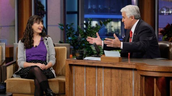 Rebecca Black and Jay Leno appear in a still from the March 22 episode of The Tonight Show With Jay Leno. - Provided courtesy of OTRC / NBC Rebecca Black and Jay Leno appear in a still from the March 22 episode of The Tonight Show With Jay Leno. - Provided courtesy of OTRC / NBC