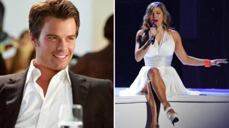 Josh Duhamel appears in a still from his 2004 film, Win a Date with Tad Hamilton./Fergie of the Black Eyed Peas appears on Foxs American Idol on March 23, 2011.