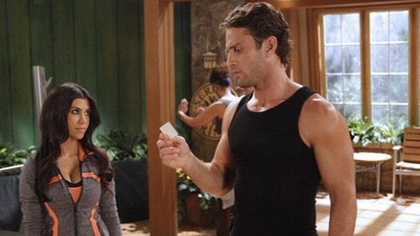 Kourtney Kardashian appears alongside David Fumero in a scene from a March 28, 2011 episode of the ABC soap opera 'One Life To Live.'