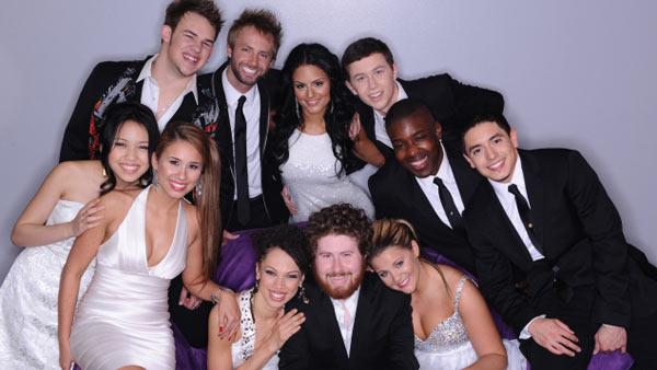 Final 10 plus one clockwise from top left: James Durbin, Paul McDonald, Pia Toscano, Scotty McCreery, Jacob Lusk, Stefano Langone, Lauren Alaina, Casey Abrams, Naima Adedapo, Haley Reinhart and Thia Megia. - Provided courtesy of FOX/Michael Becker Final 10 plus one clockwise from top left: James Durbin, Paul McDonald, Pia Toscano, Scotty McCreery, Jacob Lusk, Stefano Langone, Lauren Alaina, Casey Abrams, Naima Adedapo, Haley Reinhart and Thia Megia. - Provided courtesy of FOX/Michael Becker