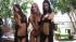 Victoria's Secret girls model sexy swimwear Candice Swanepoel, Adriana Lima and Alessandra Ambrosio pose in sexy swimsuits to promote Victorias Secret swimwear on March 30, 2011. - Provided courtesy of OTRC