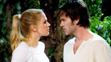Anna Paquin and Stephen Moyer appear in a scene from the series premiere of True Blood. - Provided courtesy of HBO