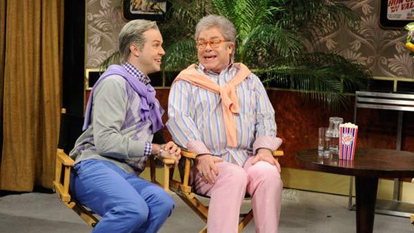 Taran Killam and Elton John appear in a skit from Saturday Night Live, which aired on April 2, 2011. - Provided courtesy of NBC/Dana Edelson Taran Killam and Elton John appear in a skit from Saturday Night Live, which aired on April 2, 2011. - Provided courtesy of NBC/Dana Edelson
