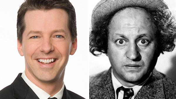 Sean Hayes appears in a promotional photo for the 2010 Tony Awards./Larry Fines appears in a still from Three Smart Saps. - Provided courtesy of OTRC / CBS/Columbia Pictures Sean Hayes appears in a promotional photo for the 2010 Tony Awards./Larry Fines appears in a still from Three Smart Saps. - Provided courtesy of OTRC / CBS/Columbia Pictures