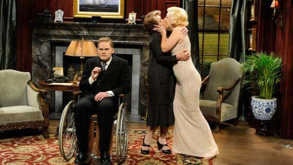 Helen Mirren hosts Saturday Night Live on April 9, 2011. - Provided courtesy of NBC Helen Mirren hosts Saturday Night Live on April 9, 2011. - Provided courtesy of NBC