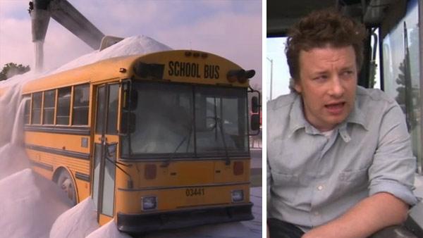 Jamie Oliver appears on the season 2 premiere of Food Revolution on ABC on April 12, 2011. - Provided courtesy of ABC / Ryan Seacrest Productions Jamie Oliver appears on the season 2 premiere of Food Revolution on ABC on April 12, 2011. - Provided courtesy of ABC / Ryan Seacrest Productions