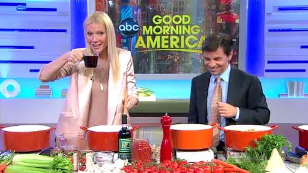 Gwyneth Paltrow appears on ABC morning show Good Morning America on Wednesday, April 13, 2011. - Provided courtesy of ABC Gwyneth Paltrow appears on ABC morning show Good Morning America on Wednesday, April 13, 2011. - Provided courtesy of ABC