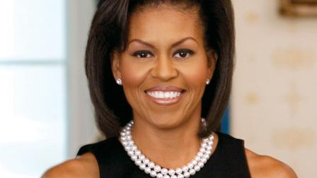 Michelle Obama appears in an official photo from the White House website.