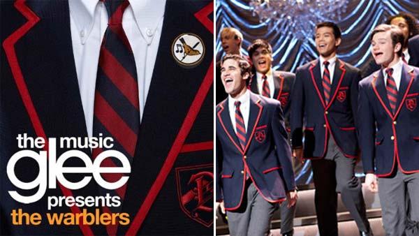 The cover art for Glee: The Music presents The Warblers album, out on April 19, 2011. / Darren Criss and Chris Colfer appear with the Warblers glee club on the FOX series Glee. - Provided courtesy of Michael Becker / FOX / Sony Music The cover art for Glee: The Music presents The Warblers album, out on April 19, 2011. / Darren Criss and Chris Colfer appear with the Warblers glee club on the FOX series Glee. - Provided courtesy of Michael Becker / FOX / Sony Music