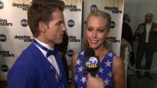Kendra Wilkinson speaks after the fourth elimination on Dancing With The Stars: The Results Show on April 19. - Provided courtesy of OTRC