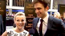 Reese Witherspoon and Robert Pattinson talk to OnTheRedCarpet.com at the premiere of Water for Elephants. - Provided courtesy of OTRC