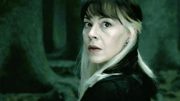Narcissa Malfoy (Helen McCrory) appears in a scene from the 2011 film 'Harry Potter and the Deathly Hallows - Part 2.'