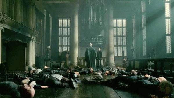 Lord Voldemort (Ralph Fiennes) appears in a scene from 'Harry Potter and the Deathly Hallows - Part 2.'