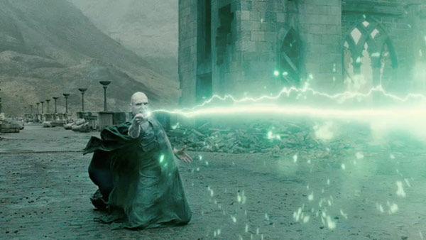 Lord Voldemort (Ralph Fiennes) appears in a scene from the 2011 film 'Harry Potter and the Deathly Hallows - Part 2.'