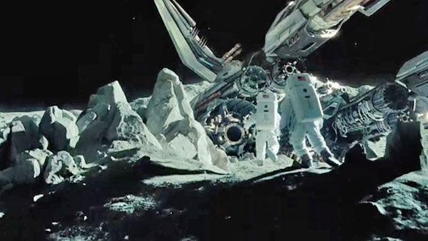 A scene from the 2011 film, 'Transformers: Dark of the Moon,' directed by Michael Bay and starring Shia LaBeouf, Rosie Huntington-Whiteley and Josh Duhamel.