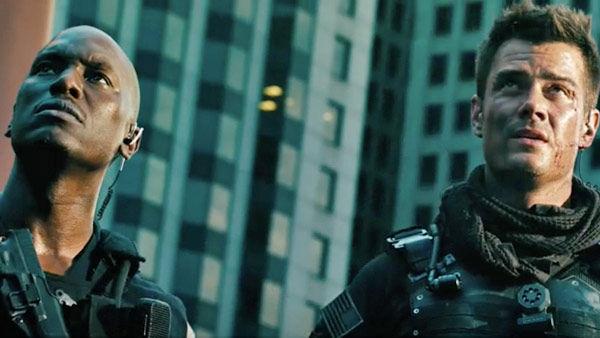 A scene from the 2011 film, 'Transformers: Dark of the Moon,' directed by Michael Bay and starring Shia LaBeouf, Rosie Huntington-Whiteley and Josh Duhamel.