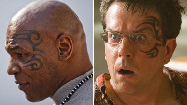 Mike Tyson appears in a still from Taking on Tyson. / Ed Helms appears in a still from The Hangover Part II. - Provided courtesy of Discovery Communications / Mat Szwajkos / Warner Bros. Pictures Mike Tyson appears in a still from Taking on Tyson. / Ed Helms appears in a still from The Hangover Part II. - Provided courtesy of Discovery Communications / Mat Szwajkos / Warner Bros. Pictures