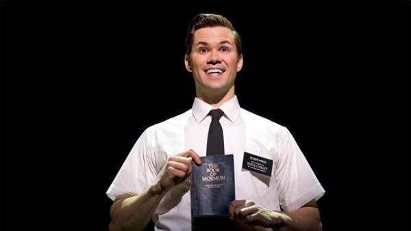 Andrew Rannells appears in a scene from the musical The Book of Mormon. - Provided courtesy of facebook.com/TheBookOfMormonOnBroadway Andrew Rannells appears in a scene from the musical The Book of Mormon. - Provided courtesy of facebook.com/TheBookOfMormonOnBroadway