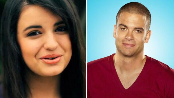 Rebecca Black appears in a still from her music video, Friday. / Mark Salling appears in a promotional photo for Glee. - Provided courtesy of OTRC / YouTube / Fox / Miranda Penn Turin Rebecca Black appears in a still from her music video, Friday. / Mark Salling appears in a promotional photo for Glee. - Provided courtesy of OTRC / YouTube / Fox / Miranda Penn Turin