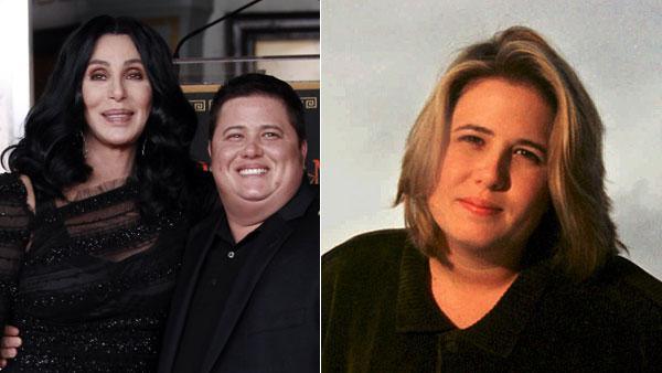 chastity bono before after. chastity bono before after. Cher, left, and Chaz Bono pose