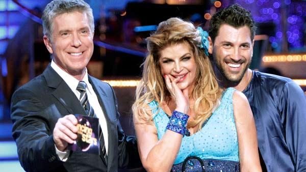 Tom Bergeron, Kirstie Alley and Maksim Chmerkovskiy appear in a still from Dancing With The Stars which aired on April 9, 2011. - Provided courtesy of OTRC / ABC / Adam Taylor Tom Bergeron, Kirstie Alley and Maksim Chmerkovskiy appear in a still from Dancing With The Stars which aired on April 9, 2011. - Provided courtesy of OTRC / ABC / Adam Taylor