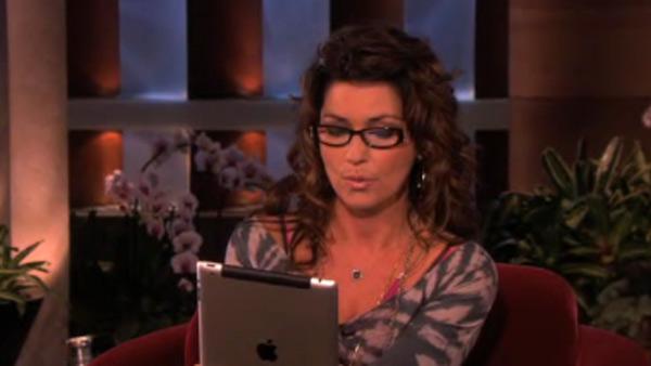 Shania Twain appears on The Ellen DeGeneres show on May 12, 2011 and reads from her biography From This Moment On. - Provided courtesy of Warner Bros.