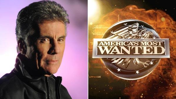 John Walsh in a promotional photo for Americas Most Wanted and an official logo for the show. - Provided courtesy of Fox John Walsh in a promotional photo for Americas Most Wanted and an official logo for the show. - Provided courtesy of Fox