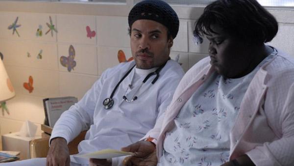 Lenny Kravitz and Gabourey Sidibe appear in a scene from the film Precious. - Provided courtesy of Lionsgate Lenny Kravitz and Gabourey Sidibe appear in a scene from the film Precious. - Provided courtesy of Lionsgate
